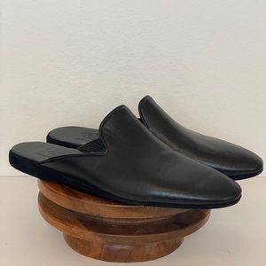 Calzaturificio Farfalla Mens Leather Slipper Black